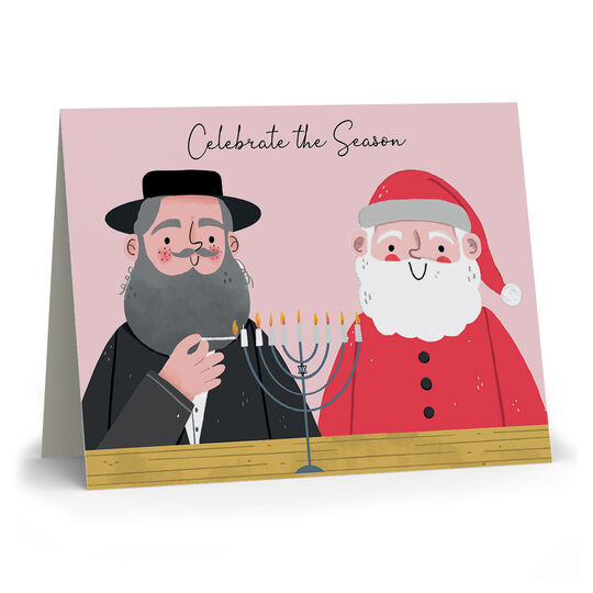 Chrismukkah Folded Holiday Cards